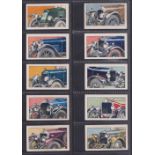 Cigarette & trade cards, 2 sets, Phillips, Motor Cars at a Glance (50 cards) & Amalgamated Press,