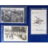 Postcards, Scouting, 3 cards, possibly Baden Powell inspecting scouts believed to be in Latvia