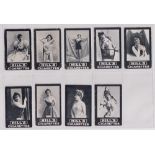 Cigarette cards, Hill's, Actresses Continental (plain backs), 9 cards, Sigrid Arnoldson, Berthet (