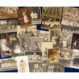 Postcards, Children/Social History, a collection of approx. 28 RPs of children's portraits, group