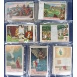 Trade cards, Liebig, a collection of 20+ sets covering series S1221 to S1227 (inclusive) with