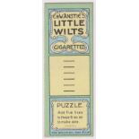 Cigarette card, Anstie, Puzzle Series, type card, 'Add five lines…' (vg) (1)