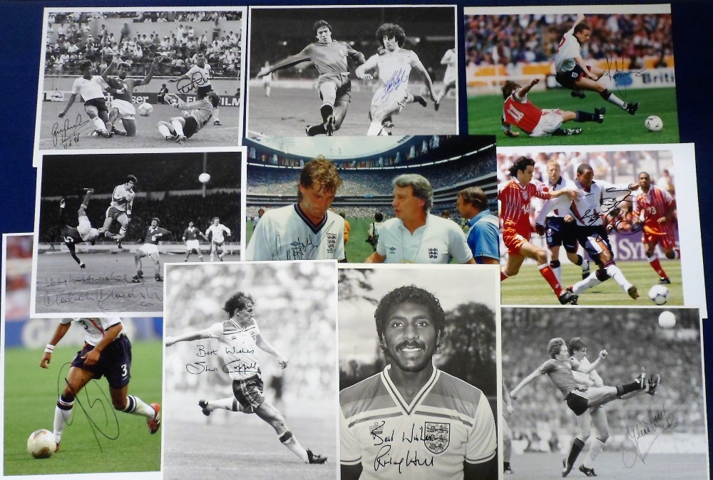 Football autographs, England, a collection of 10 s