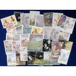 Postcards, Fairies, a selection of 33 illustrated cards of fairies. Artists include Outhwaite (3),