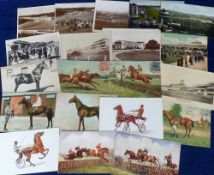 Horseracing postcards, Sport, a horse racing mix o