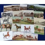 Horseracing postcards, Sport, a horse racing mix o