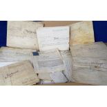Deeds, Documents and Indentures, Oxfordshire, approx. 90 vellum and paper documents 1683-1935 all