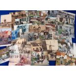 Postcards, a Dog Cart collection of 38 cards, mostly Dutch and Belgian, carts delivery milk,