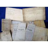 Deeds, Documents and Indentures, Essex approx. 100 vellum and paper documents 1651-1939 to include