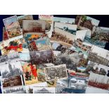 Postcards, a good mix of approx. 60 UK topographical and social history related cards, with RPs of