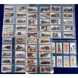 Cigarette cards, Railways, a collection of 6 sets, Churchman's, Famous Railway Trains, Landmarks