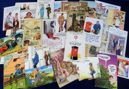Postcards, Comic, approx. 100 cards to include Lawson Wood, McGill, Taylor etc. broad selection (gen