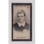 Cigarette card, J & F Bell, Footballers, type card, no 8, G.G. Allen (gd) (1)