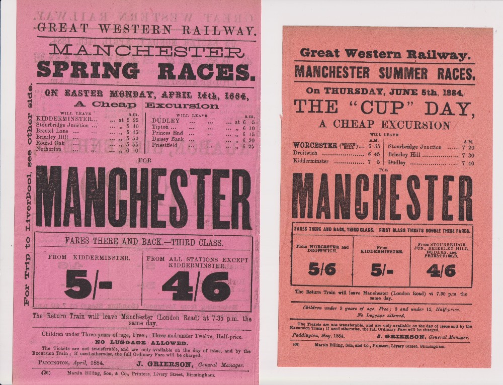 Horseracing / Railways, two Great Western Railway