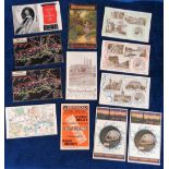 Postcards, a selection of 12 Underground Rail advertising cards, inc. Underground map for Hamilton's