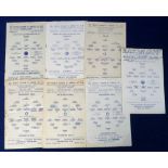 Football programmes, 7 Chelsea pre-season trial ma