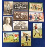 Football postcards, selection of 10 cards, Bert Bl