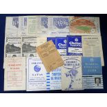 Football programmes, selection, 1935/6 to 1957/8 i