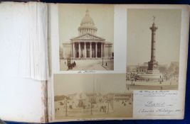 Ephemera, a quality 1892-1896 photographic album containing approx. 200 6 x 4 and smaller photos,