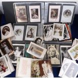 Postcards, Theatre and Cinema, 4 modern albums containing approx. 480 cards, mainly Edwardian