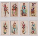 Cigarette cards, USA, Kimball, Ballet Queens, 8 cards (all with age toning & minor faults, fair) (