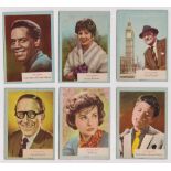 Trade cards, A&BC Gum, Who-Z-At Star? 'X' size (set, 70 cards) (gen gd)