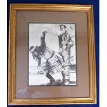 Autograph, Cinema, John Wayne, American Actor and star of True Grit. A printed photograph showing