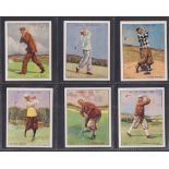 Cigarette cards, Wills, Famous Golfers, 'L' size (set, 25 cards) (vg)
