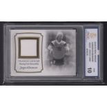 Trade card, Futera Unique Collection, 2018, Jurgen Klinsmann, a limited edition football patch card,