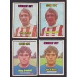 Trade cards, A&BC Gum, Footballers (Orange back, 170-255) (set, 85 cards). Sold with the two