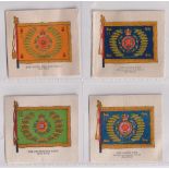 Tobacco silks, Muratti, Regimental Colours, Series CB, 'L' size, (12/25 plus 6 duplicates) (all