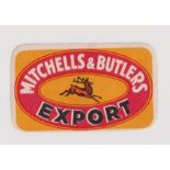 Beer label, Mitchells & Butlers Ltd, Birmingham, Export, 38mm high (gd) (1)