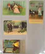 Postcards, Comic, a collection of approx. 241 Bamforth comic cards in modern album, all early