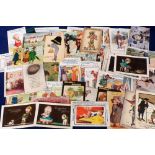 Postcards, Comic, a collection of approx. 87 cards. Artists include McGill (16), Gilson, Graeff,