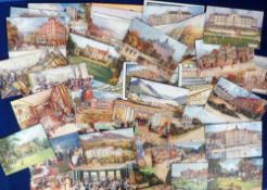 Postcards, a good selection of approx. 56 cards of hotels, all illustrated by Jotter (Hayward