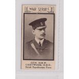 Cigarette card, A. Stevenson, War Portraits, type card, no 34 Gen. Sir P. Chetwode D.S.O. (vg) (1)