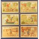 Trade cards, Liebig, a collection of 14 scarce sets but all with faults & most with back damage,