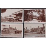 Postcards, Rail, a good selection of 5 RPs of London railway stations photographed by Scribbler,