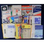 Football programmes etc, mixed selection of items,