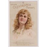 Tobacco advertising, USA, P. Whitlock, Richmond, Virginia, a shop hanging card sign illustrated with