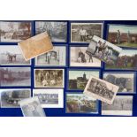 Postcards, a selection of approx. 20 cards of rural industries and crafts, with RPs of horse drawn