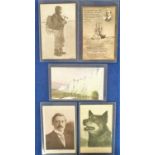 Postcards, Exploration, a selection of 5 Polar exploration cards inc. RP In Memorium card for