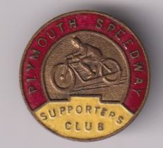 Speedway badge, a vintage Plymouth Speedway Suppor