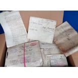 Deeds, Documents and Indentures, 120+ vellum documents 1672-1938, mainly 19thC, all concerning