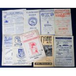 Football programmes, Reading FC, a collection of 9