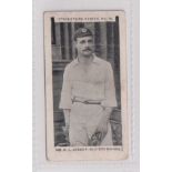 Cigarette card, Albert Baker, Cricketers Series, type card, no 10, 'Mr. G.L. Jessop, Glo'