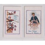 Trade cards, Herbert Land, Army Pictures, Cartoons etc, two cards, 'Are we downhearted? No o o' & '