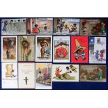 Postcards, Comic, a selection of 15 cards depicting black humour, inc. artists Sandford, Lewin,