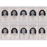 Cigarette cards, Taddy, Prominent Footballers (No Footnote), Fulham (set, 15 cards) (mostly gd/