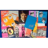 Music and Entertainment, Tour Programmes, 20 pop, beat, folk programmes to include Cliff Richard,